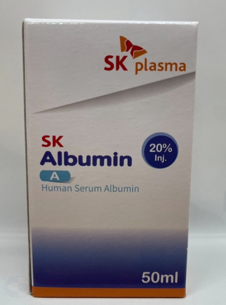 SK ALBUMIN 20% INJECTION百瑞人體血清白蛋白20%注射液50ml/Bot