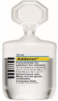 微達穩注射液 Addaven concentrate for solution for infusion Fresenius Kabi/德國費森尤斯卡比